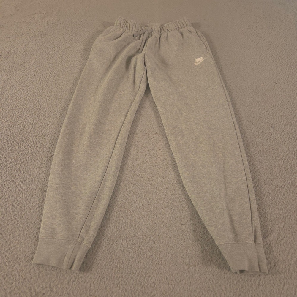 Nike Sweatpants Womens XS Grey Sportswear Club Fleece Mid-Rise Joggers Tapered
